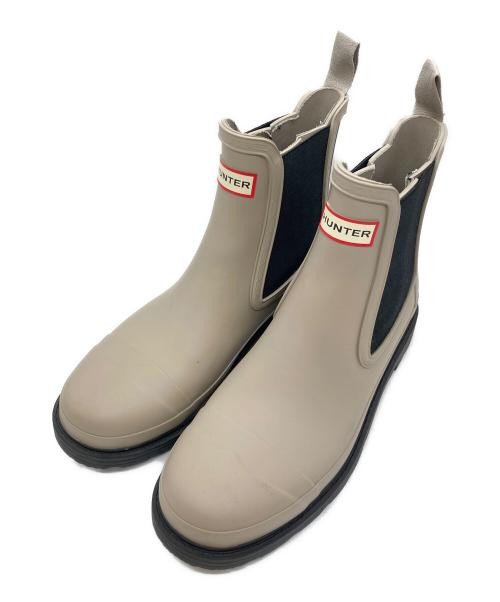 SAOLA Stivali HUNTER Side gore suola spessa stivali di media lunghezza beige