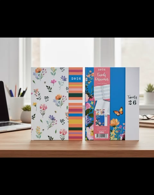 2026 Diary A5 A6 Family Organiser Diary Magnetic Cover Week To