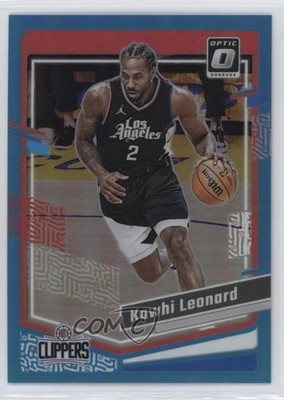 2023-24 Panini Donruss Optic Aqua Prizm 139/249 Kawhi Leonard #95 0c6