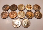 12 Kennedy Half Dollars – 40% Silver (1965–1969) – $6 Face Value - NO RESERVE