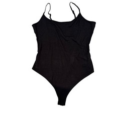 BLACK BODYSUIT COTTON MODAL SIZE XL NWOT