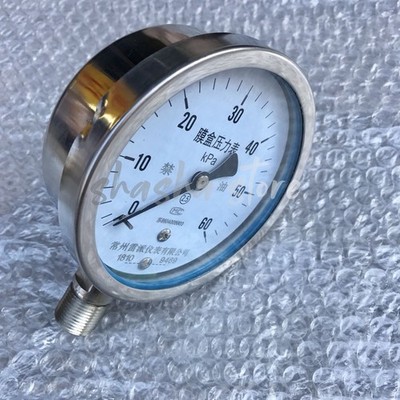 1pcs pressure gauge Y-100BF 0-60kpa diameter 100mm thread m20x1.5 #fv
