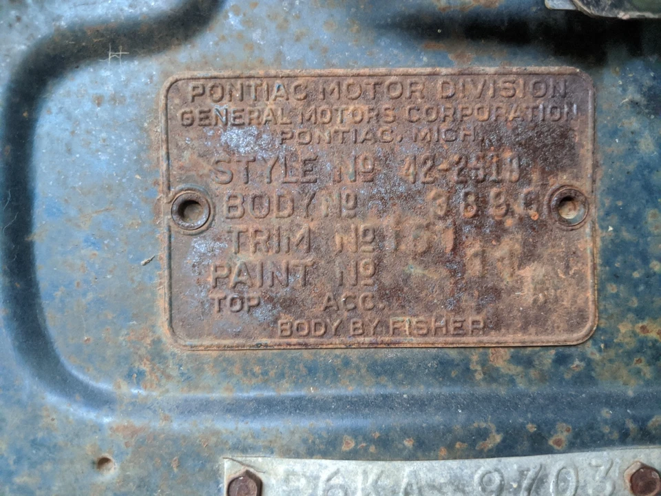 Radiador de soporte central Silver Streak Pontiac 1942 41 42 46 47 48 1948 1946 1941 Foto 4 de 4