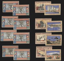 Bremen  Deutsche Amerika  Woche 2x25 , 2x 50 , 2x 75 , 2x 100 Pfennig  G/M : 166