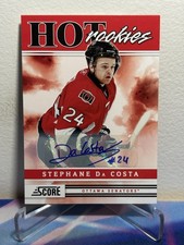 2011-12 Panini SCORE Hockey STEPHANE DA COSTA #527 HOT ROOKIE AUTO SP