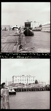 2 Original Negatives C&O Depot Pier Offices Newport News VA 1975 Chesapeake Ohio