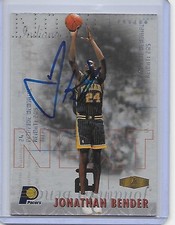 Basketball Card IP auto NBA JONATHAN BENDER Indiana Pacers 1999-00 Showcase RC