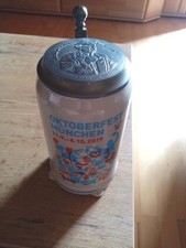  Oktoberfest München Jahreskrug 2019 mit Zinndeckel Rar