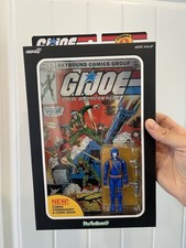 Super7 G.I. Joe Cobra Commander ReAction Action Figure With Comic Book