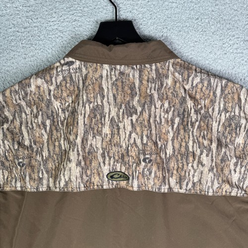 Drake Waterfowl Camo Shirt Men's 3XL Brown Long Sleeve Button Up Vented Mesh - Picture 7 of 8