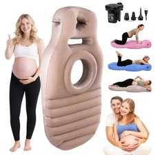 Inflatable Pregnancy Sleep Pillow: for Stomach Sleeping Full Body Mattress wi...