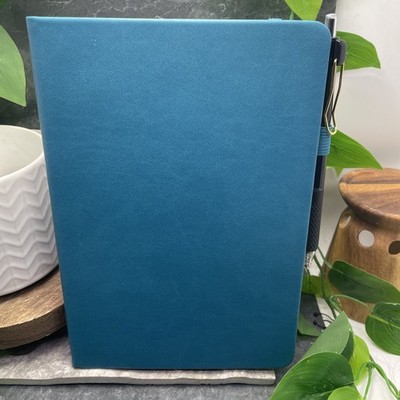 2 PC Leather Notebook Journal & Pen Set Lined 128 Pages 5x8'' New Free Ship Teal
