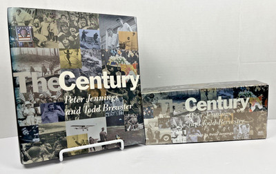 The Century by Peter Jennings &Todd Brewster HC + Complete Set of 15 Cassettes
