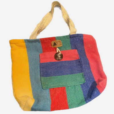 Porto Seguro Bahia Brasil Striped Tote Bag Beach Purse Woven Colorful