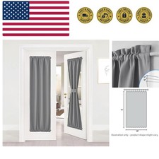 French Door Curtain Panel - Thermal Insulated Energy Efficient Patio Door Sha...