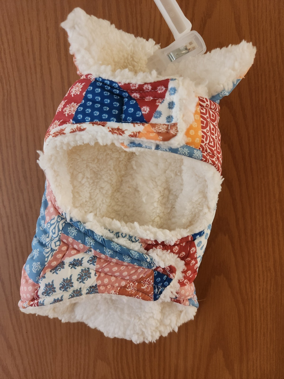 Vibrant Life Dog Clothes Sherpa Contrast Yoke Pet Jacket Patchwork Size XS Dogs