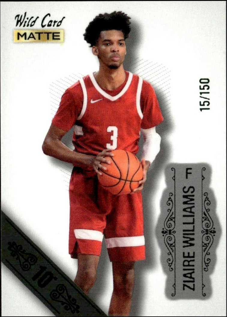 2022-23 Wild Card Matte Draft - Ziaire Williams #MB-77 for sale | eBay