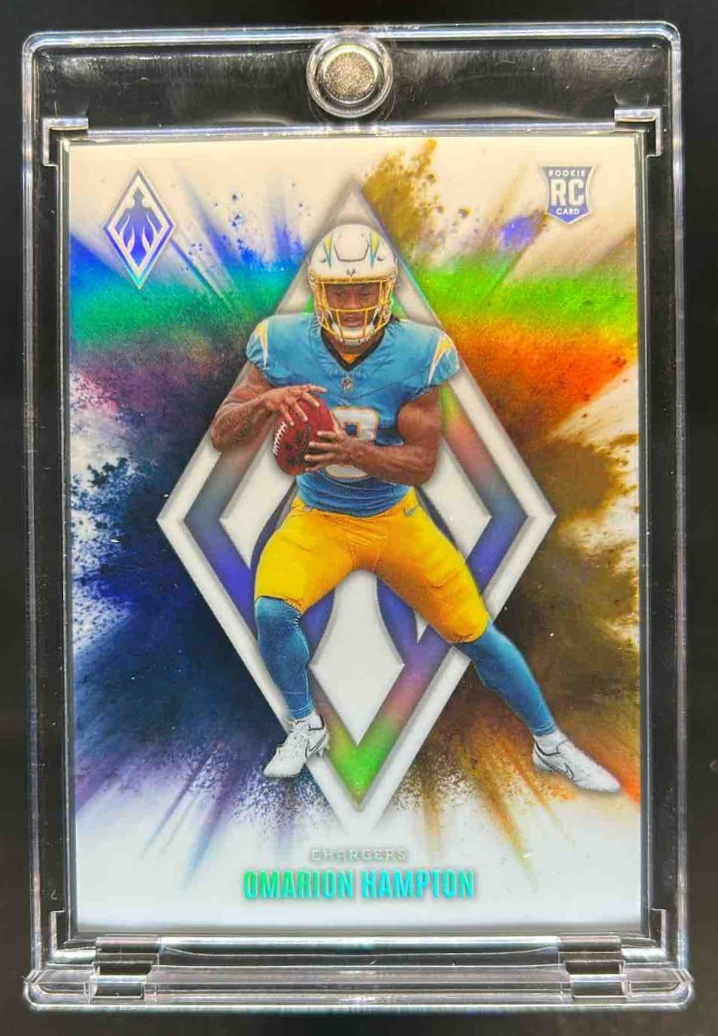 2025 Phoenix Omarion Hampton Color Blast RC Rookie SSP #4 Chargers