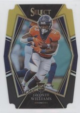 2021 Select Premier Level Black & Gold Prizm Die-Cut Javonte Williams #157 0i8b