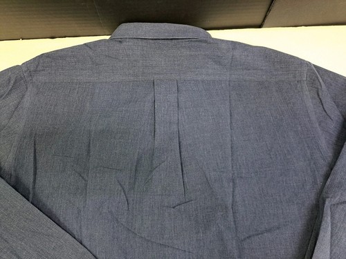 Van Heusen Originals Mens Blue Long Sleeve Classic Fit Shirt Large #7382 - Picture 9 of 11