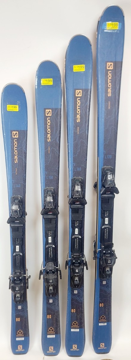 Used $600 Salomon Distance 80 Skis & Salomon M10 Gripwalk Bindings