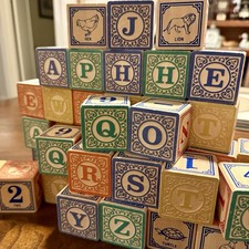 45 Uncle Uncle Goose Classic ABC Blocks - Made In The USA Full Set Plus Extras