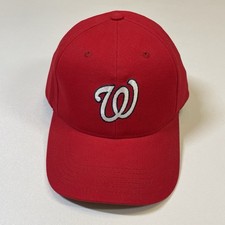 Washington Nationals Hat Cap Men  s Red MLB Baseball Strapback