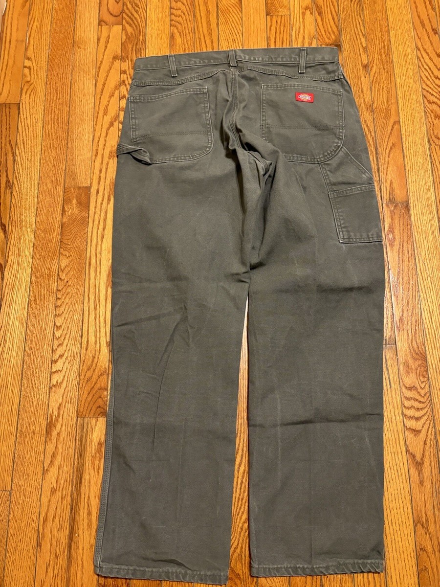 Vtg Dickies Carpenter Pants Cargo Baggy Jeans Mens 38x32