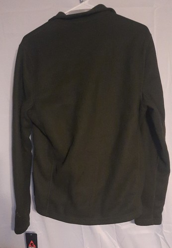 Gerry Insulated Jacket Fleece Lined Full Zip Mens Small Olive Green NG8604 - Picture 5 of 5