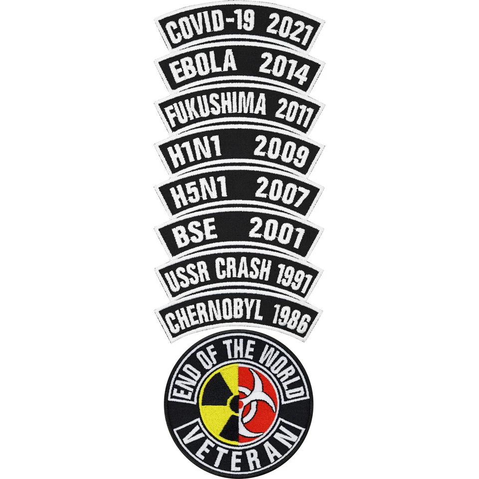 EXPRESS-STICKEREI GMBH Parche/plancha/parche End of the world Veteran EOW Veteran Apocalypse 90x90 mm