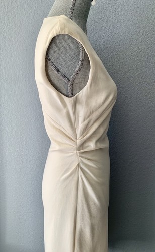 Emilio Pucci Elegant Classic dress Ivory Color Wool/Silk Made In Italy Size40(S) - Picture 4 of 12