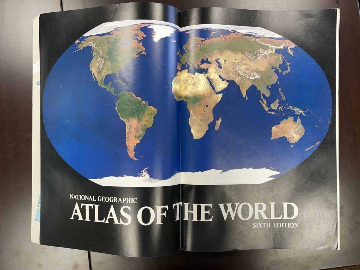National Geographic Atlas of the World 1990 6th Edition Softcover