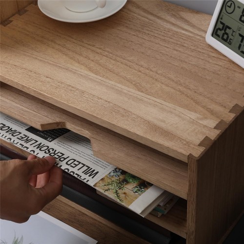 Stylish Wooden Desktop Organizer with 3 Tiers - Perfect for Papers and Magazines - Picture 6 of 10