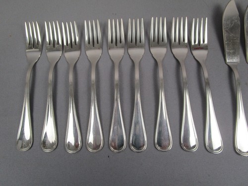 Blanco - Frankreich - Fischbesteck - 9 Personen / 18 Teile - Versilberung - Bild 2 von 19
