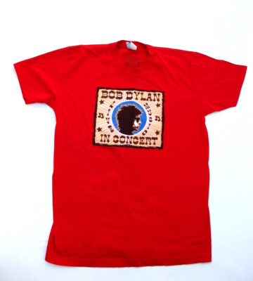 Official Bob Dylan In Concert T Shirt Mens Size Medium Double Sided USA