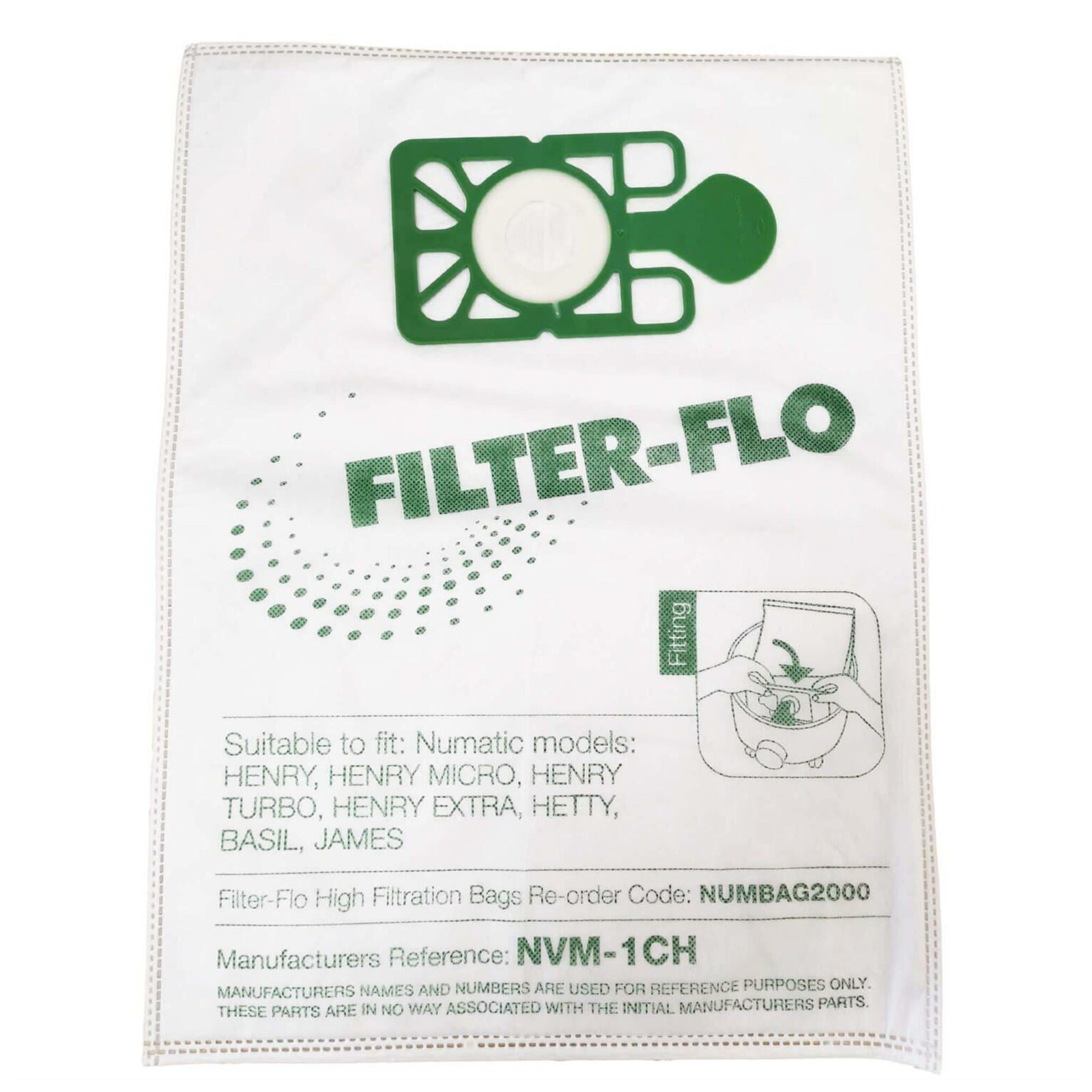 For Henry Cloth Dust Bags Numatic Hetty James Vacuum Cleaner Microfibre