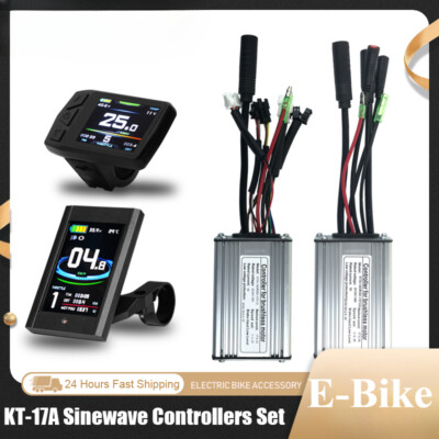 Ebike Brushless Controller KT-17A Sinewave SM/Waterproof Plug with LCD Display