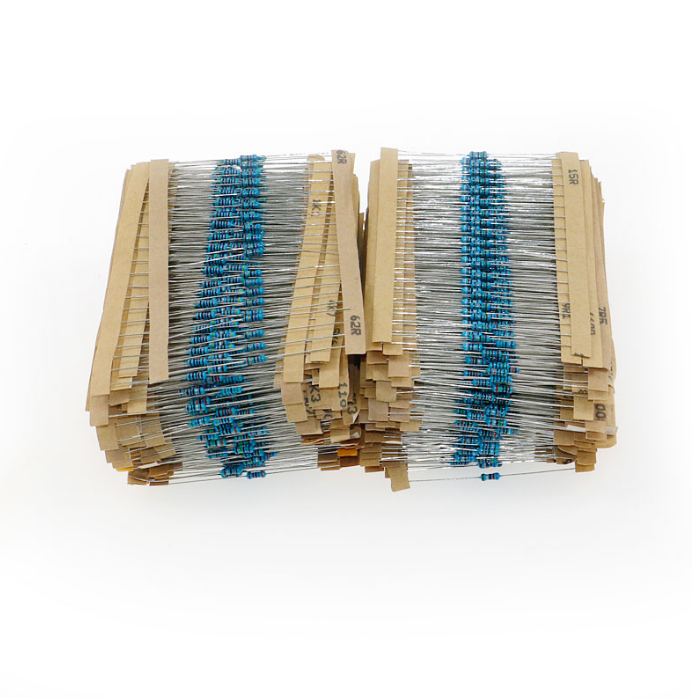 Cermant 1000PCS 100 Values 1/2w Resistors Assortment kit 1 Ohm-10M Ohm