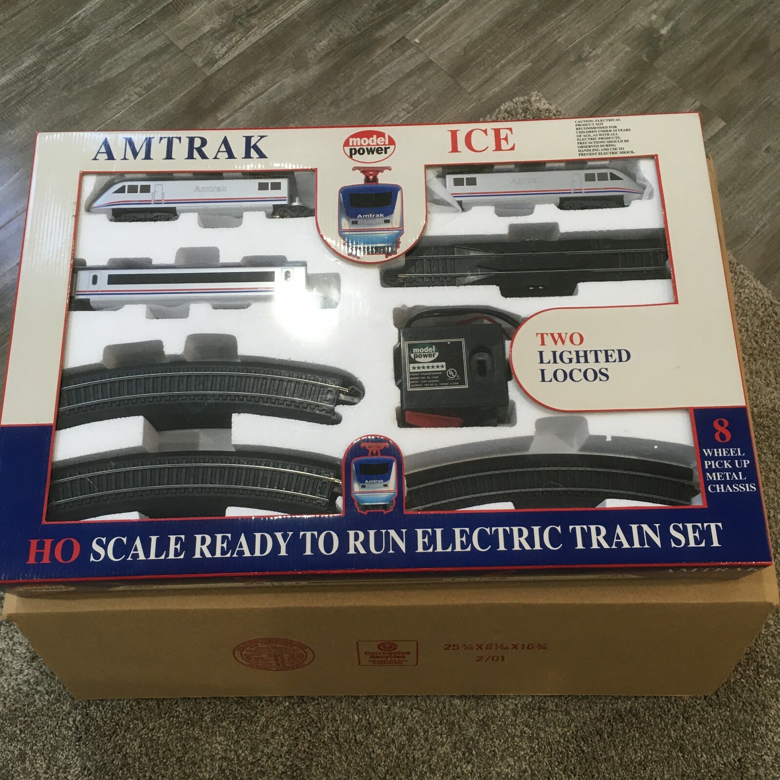 amtrak electric train set