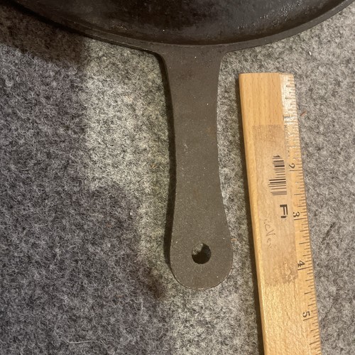 "Cousances Nr. 6 Krepppfanne Gusseisen Pre le Creuset Vintage - schwarz 12 1/2"" - Bild 3 von 8