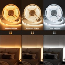 5m 10m LED COB LED Strip Lights DC24V  8mm Flexible Light Rope Self-adhesived