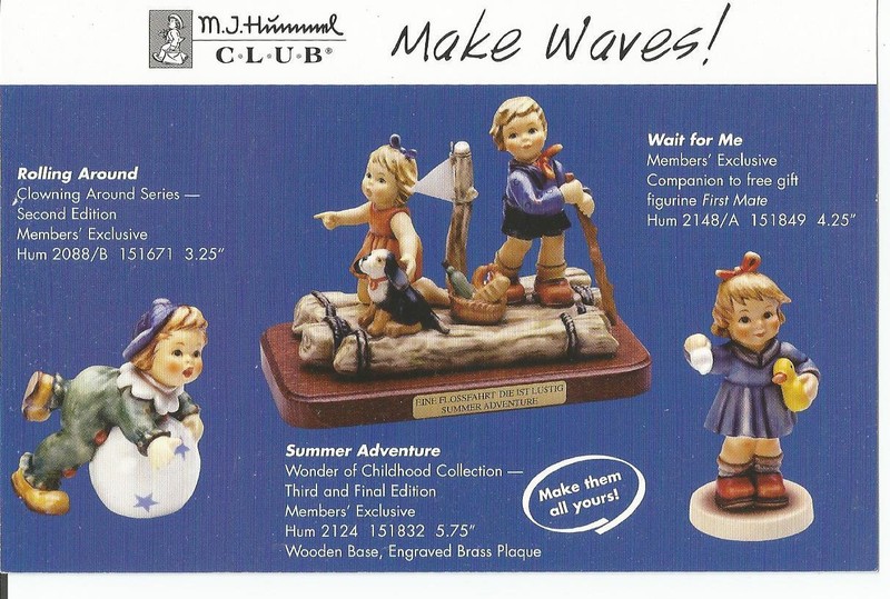 2 TWO  M. I. Hummel MAKE WAVES!-- PROMO Postcards post cards  Postkarte
