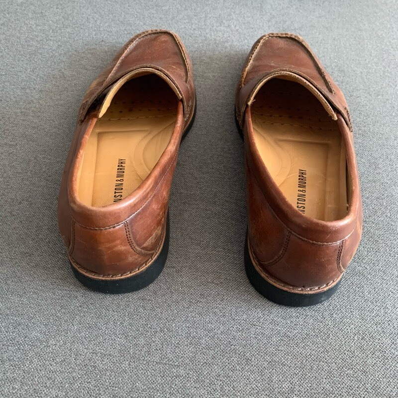 Johnston & Murphy Ainsworth Sheepskin Penny Loafers‎ Mens 11 M Brown 20-7796 JOHNSTON & MURPHY 20-7796 AINSWORTH BROWN SHEEPSKIN PENNY  main image 4