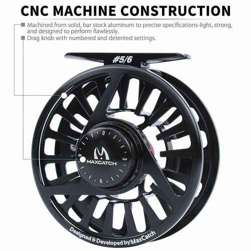 Maxcatch AVID Reel 1/3 3/4 5/6 7/8 9/10WT CNC Machined Aluminum Fly Fishing Reel - Afbeelding 6 van 13
