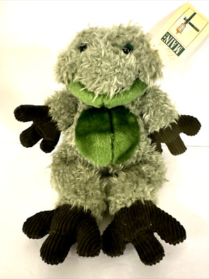 First & Main Groggy Froggy Green Frog Plush 11'' Retired Rare With Original Tag