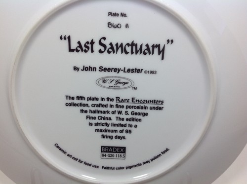 Rare Encounters Last Sanctuary Bradford Exchange Plate #5 - Picture 5 of 5