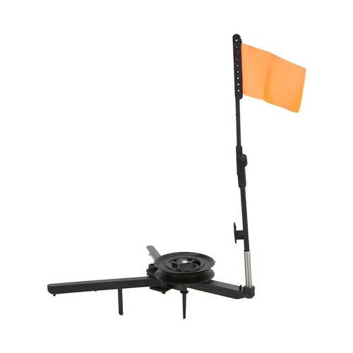 Ice Fishing Tip Up with Reel Triangle Base Foldable Winter Fishing Rod Flag - Picture 11 of 12