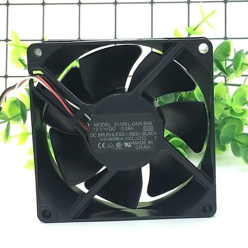 Ventilateur De Boîtier NMB 3110KL-04W-B40 - 12V, 0.26A, 80x80x25mm, 2 Broches - Parfait Pour Refroidir PC Ou Serveur