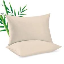 Viscose Derived From Bamboo Pillow Protectors Queen Size Set Of 4 Satin Pillowca