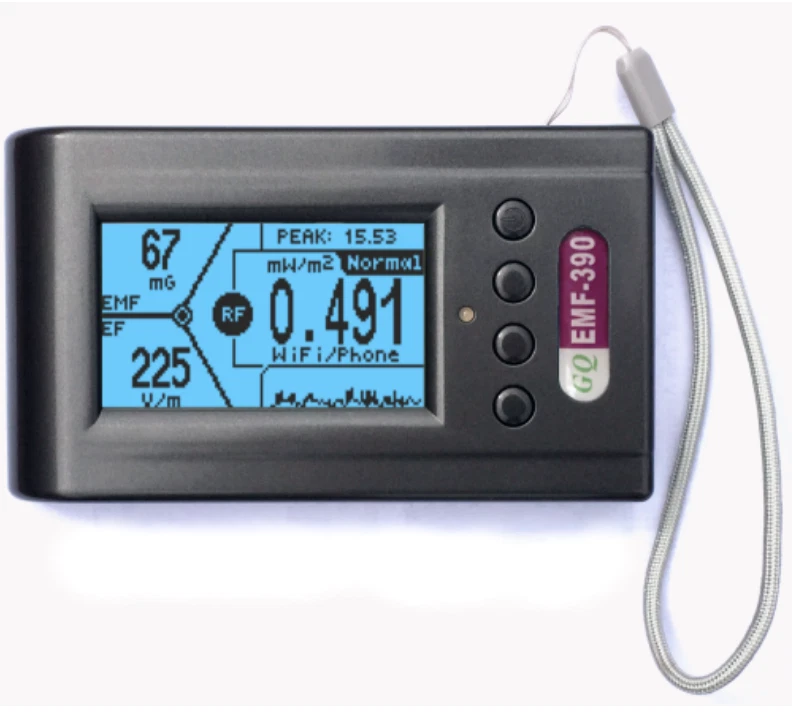 GQ EMF-390 3in1 multi-field Electromagnetic EMF Meter 5G RF Detector Data logger - Image 2 of 4